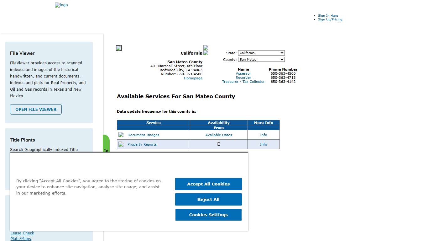 Search San Mateo County Public Property Records Online CourthouseDirect.com